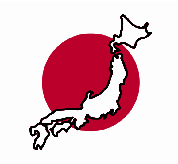 Flag_and_map_of_Japan